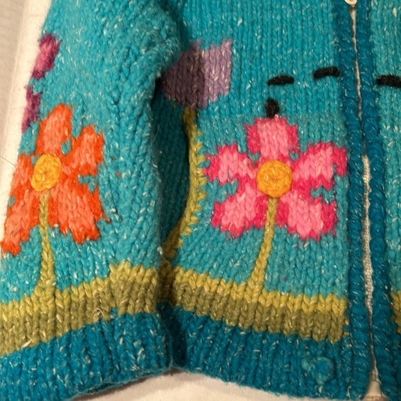 Beautiful casa de la Lana zipper sweater with pockets cotton and wool size 2 - Picture 4 of 8